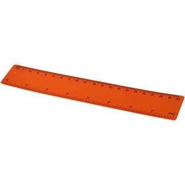 Rothko 20 cm plastic ruler Orange - 1 Bounce Creative Designs