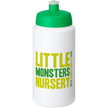 Baseline Plus grip 500 ml sports lid sport bottle White  green - 1 Bounce Creative Designs