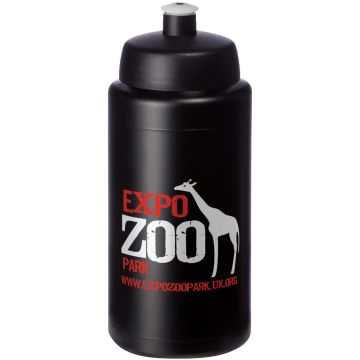 Baseline Plus grip 500 ml sports lid sport bottle Solid black - 1 Bounce Creative Designs