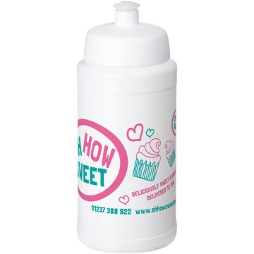 Baseline Plus 500 ml bottle with sports lid White - 1 Bounce Creative Designs