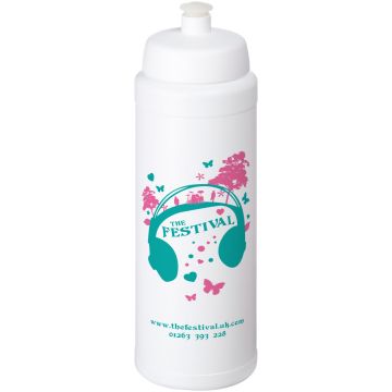 Baseline Plus grip 750 ml sports lid sport bottle White - 1 Bounce Creative Designs