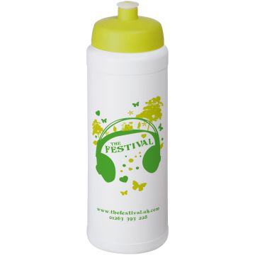 Baseline Plus grip 750 ml sports lid sport bottle White  lime - 1 Bounce Creative Designs
