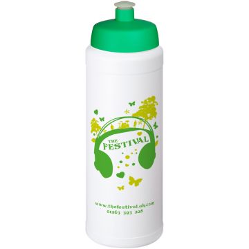 Baseline Plus grip 750 ml sports lid sport bottle White  green - 1 Bounce Creative Designs