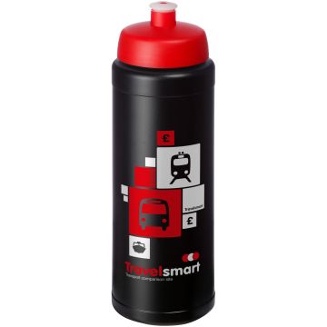 Baseline Plus grip 750 ml sports lid sport bottle Solid black  red - 1 Bounce Creative Designs