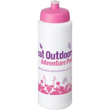 Baseline Plus 750 ml bottle with sports lid White  pink - 1 Bounce Creative Designs