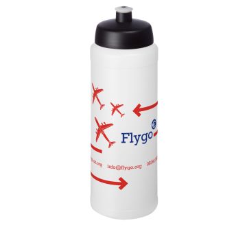 Baseline Plus 750 ml bottle with sports lid Transparent  solid black - 1 Bounce Creative Designs
