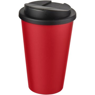 Americano 350 ml tumbler with spillproof lid Red  solid black - 1 Bounce Creative Designs