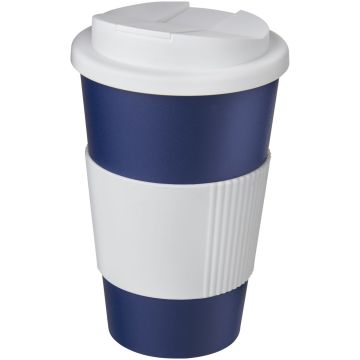 Americano 350 ml tumbler with grip  spillproof lid - 1 Bounce Creative Designs