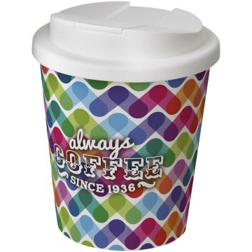 BriteAmericano Espresso 250 ml tumbler with spillproof lid White - 1 Bounce Creative Designs
