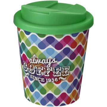 BriteAmericano Espresso 250 ml tumbler with spillproof lid White  green - 1 Bounce Creative Designs