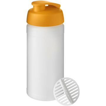 Baseline Plus 500 ml shaker bottle Orange  frosted clear - 1 Bounce Creative Designs