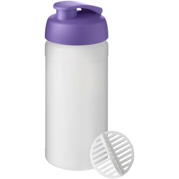 Baseline Plus 500 ml shaker bottle Purple  frosted clear - 1 Bounce Creative Designs