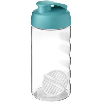 H2O Active Bop 500 ml shaker bottle Aqua blue  transparent - 1 Bounce Creative Designs