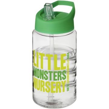 H2O Active Bop 500 ml spout lid sport bottle Transparent  green - 1 Bounce Creative Designs