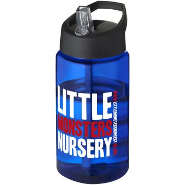 H2O Active Bop 500 ml spout lid sport bottle Blue  solid black - 1 Bounce Creative Designs