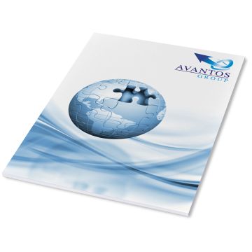 DeskMate A4 notepad wrap over cover White - 1 Bounce Creative Designs