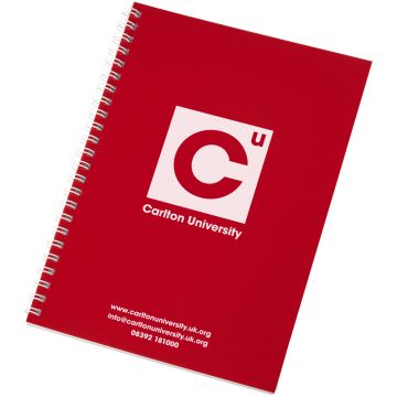 Rothko A5 notebook Red  white - 1 Bounce Creative Designs