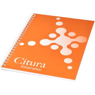DeskMate A4 notebook synthetic cover White - 1 Bounce Creative Designs