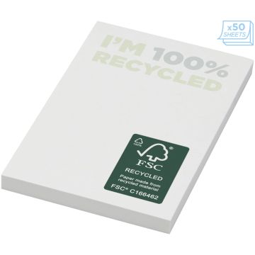 StickyMate recycled sticky notes 50 x 75 mm  White - 1 Bounce Creative Designs