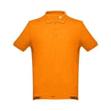 THC ADAM. Men's short-sleeved cotton polo shirt