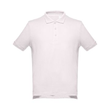 THC ADAM. Men's short-sleeved cotton polo shirt