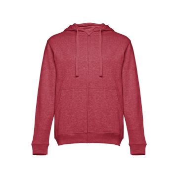 THC AMSTERDAM. Men's hoodie in cotton and polyester with full zip