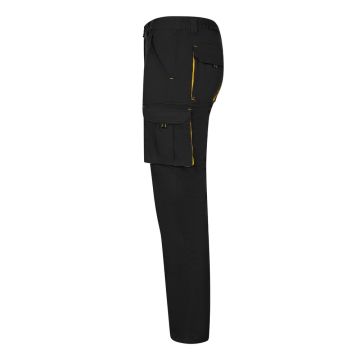 VL FIDES. Two-tone, multi-pocket stretch trousers (240g/m²), in cotton (46%), EME (38%) and polyester (16%)