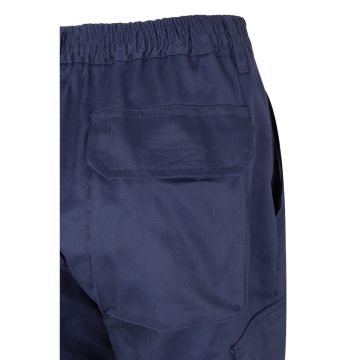 VL ATHENA. Two-tone twill trousers (210g/m²), lined, multi-pocket, in cotton (20%) and polyester (80%)