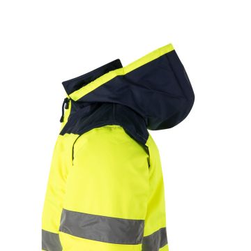 VL JUPITER. Two-tone padded jacket (180g/m²) in polyester (100%), with PU coating