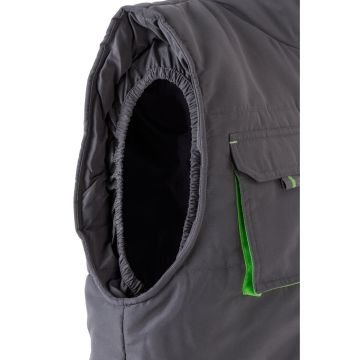 VL NERGAL. Padded vest, two-tone, multi-pocket (120g/m²), in polyester (100%)