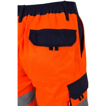VL HADES. Two-tone multi-pocket Bermuda shorts (210g/m²), in cotton (20%) and polyester (80%)