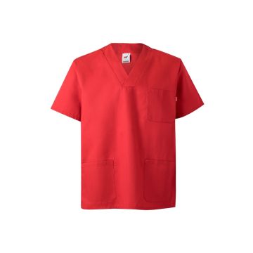 VL ILLAPA. Twill tunic (190g/m²) with short sleeves, in polyester (65%) and cotton (35%)