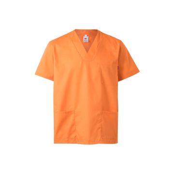 VL ILLAPA. Twill tunic (190g/m²) with short sleeves, in polyester (65%) and cotton (35%)