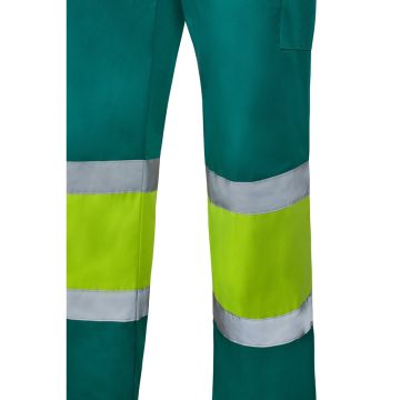 VL ARTEMIS. Two-tone trousers, in twill (190g/m²), cotton (20%) and polyester (80%)