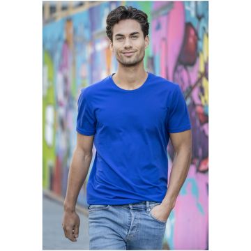 Balfour short sleeve mens GOTS organic tshirt Blue - 1 Bounce Creative Designs