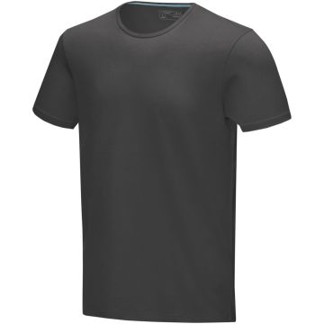 Balfour short sleeve mens GOTS organic tshirt Storm grey - 1 Bounce Creative Designs
