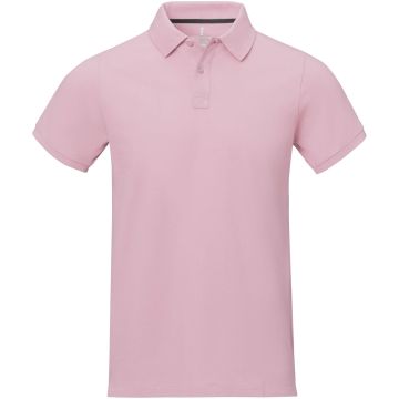 Calgary short sleeve mens polo Light pink - 1 Bounce Creative Designs