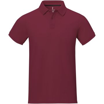 Calgary short sleeve mens polo Burgundy - 1 Bounce Creative Designs