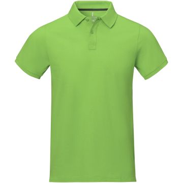 Calgary short sleeve mens polo Apple green - 1 Bounce Creative Designs