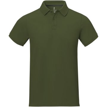 Calgary short sleeve mens polo Army green - 1 Bounce Creative Designs