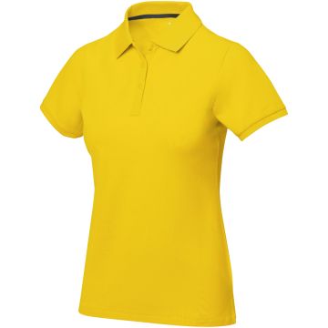 Calgary short sleeve womens polo Yellow - 1 Bounce Creative Designs