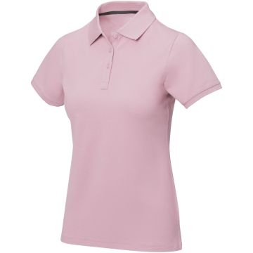 Calgary short sleeve womens polo Light pink - 1 Bounce Creative Designs