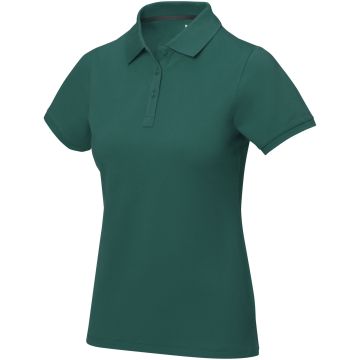 Calgary short sleeve womens polo Forest green - 1 Bounce Creative Designs
