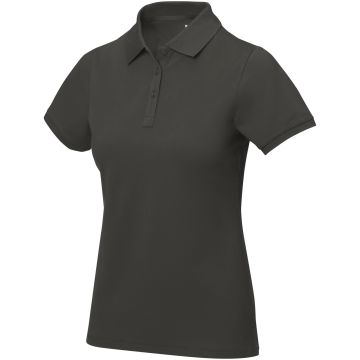 Calgary short sleeve womens polo Anthracite - 1 Bounce Creative Designs