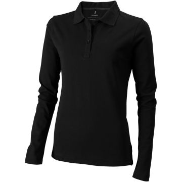 Oakville long sleeve womens polo - 1 Bounce Creative Designs