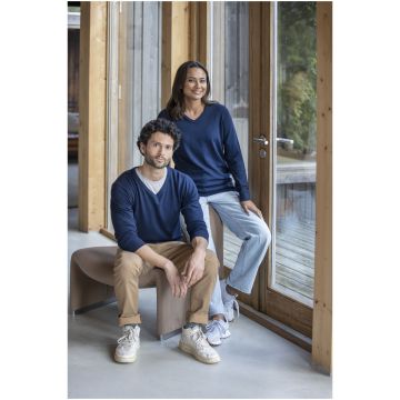 Stanton womens vneck pullover Navy - 1 Bounce Creative Designs