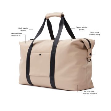Custom VINGA Baltimore Weekendbag Greige 
