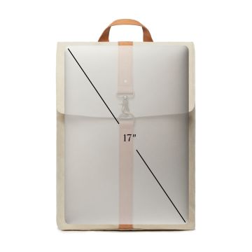 Branded VINGA Bosler Canvas Backpack Greige 