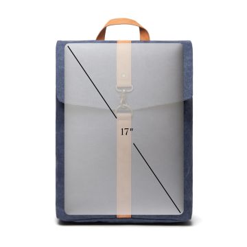 Branded VINGA Bosler Canvas Backpack Navy