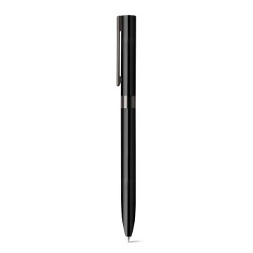 CLARE. Aluminium twist action ball pen with clip